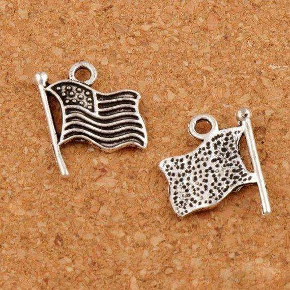 Charms4JewelryMaking American Flag Charm..Silver Flag Charms..Patriotic Charms..Military Charms..USA Charm..Charms For Jewelry Making 15mm X 19mm FREE SHIPPING Clothing Accessories 4 Charms4JewelryMaking American Flag Charm..Silver Flag Charms..Patriotic Charms..Military Charms..USA Charm..Charms For Jewelry Making 15mm X 19mm FREE SHIPPING Clothing Accessories
