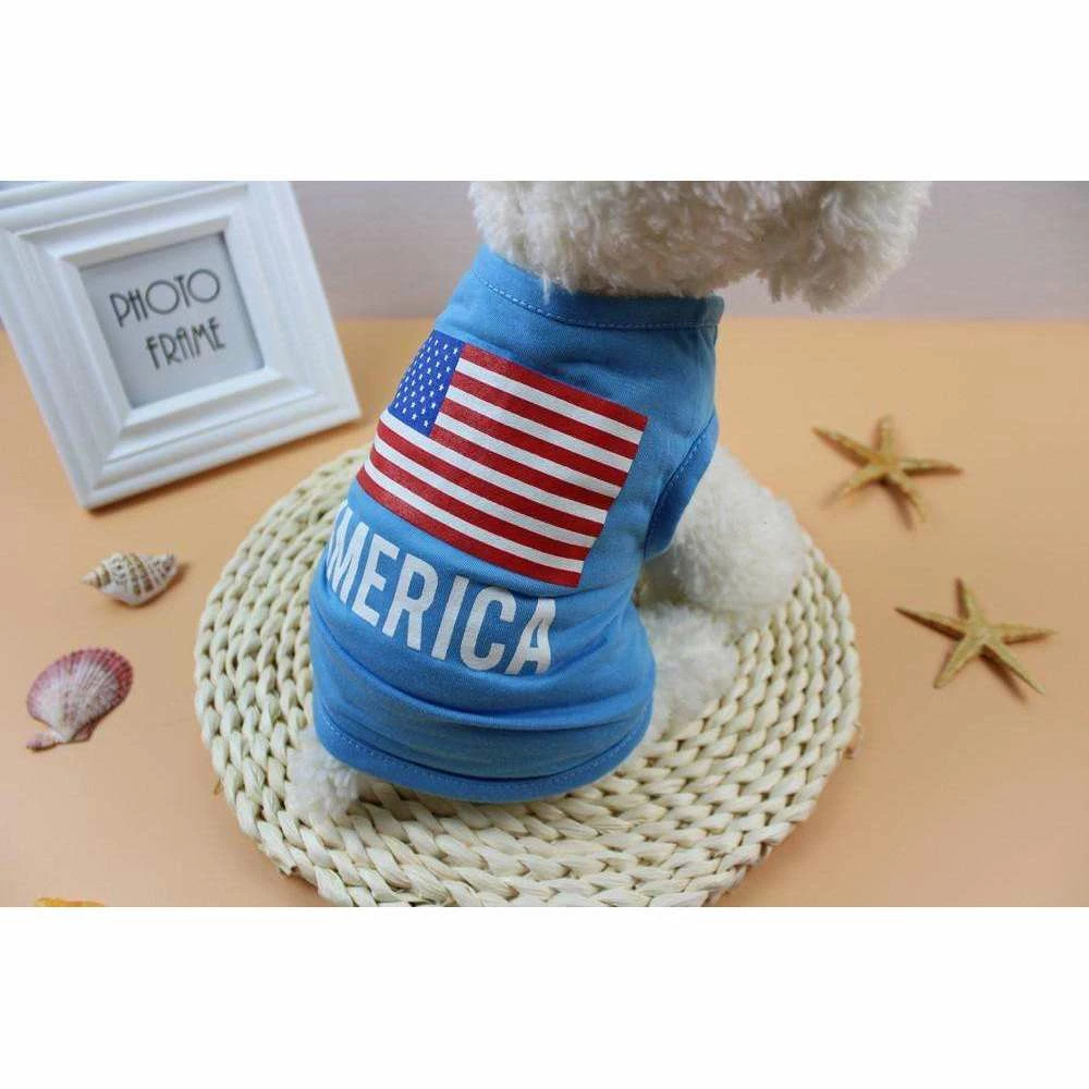 Onlineamericanstore Pets American Flag Dog Clothes For Small Dogs Spring Summer Pet Clothes Summer Dog Clothes Chihuahua Roupa Pet Cachorro 6 Onlineamericanstore Pets American Flag Dog Clothes For Small Dogs Spring Summer Pet Clothes Summer Dog Clothes Chihuahua Roupa Pet Cachorro