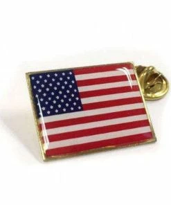 GFWHandmade Clothing Accessories American Flag Lapel Pin (Rectangle) Made In The USA!