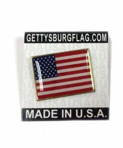 GFWHandmade Clothing Accessories American Flag Lapel Pin (Rectangle) Made In The USA!
