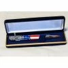 LumberJimStudios Accessories American Flag Pen In Bolt-Action Chrome W/Presentation Box, In Stars And Stripes (Bullet Pen)