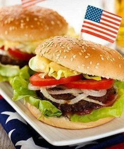 The American Store American Flag Picks, 100 Counts Toothpick Flags For Party Decorations, School Events, Independence Day,Cupcake Toppers Picks Decoration (US Flag Picks) Patriotic Theme Party Supplies