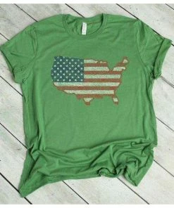 HisAndHerThreads American Flag Shirt, US Silhouette, Patriotic Shirt, Picnic T Shirt, Fourth Of July Tshirt, Americana Shirt, America Shirt, USA T Shirt