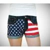 ToDyeForGlam American Flag Shorts