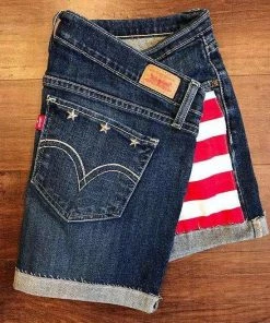 ToDyeForGlam American Flag Shorts