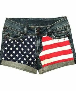ToDyeForGlam American Flag Shorts
