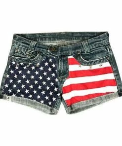 ToDyeForGlam American Flag Shorts