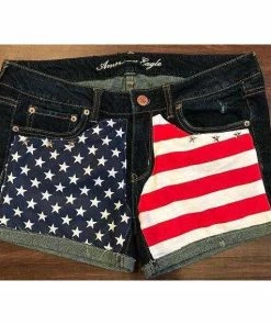 ToDyeForGlam American Flag Shorts