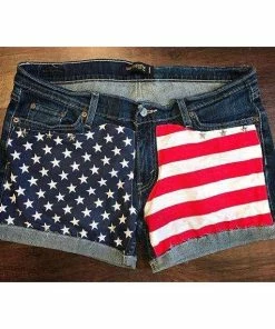 ToDyeForGlam American Flag Shorts