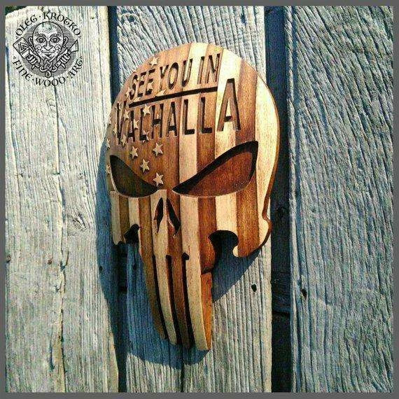 OlegWoodArt American Flag Skull Viking Plaques Decor Art Norse Thor Odin Wood Picture Pagan Gods Carving Heathen Asatru Celtic Norse Rune Wall Hanging American Vintage Collection 5 OlegWoodArt American Flag Skull Viking Plaques Decor Art Norse Thor Odin Wood Picture Pagan Gods Carving Heathen Asatru Celtic Norse Rune Wall Hanging American Vintage Collection