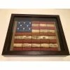 LBPhoenixDesigns American Flag Wine Cork Shadowbox, Rustic Decor, Memorial Day, 4th Of July, Farmhouse Decor