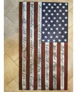 Prairiecustomcreate American Flag With Pledge Concealment Flags