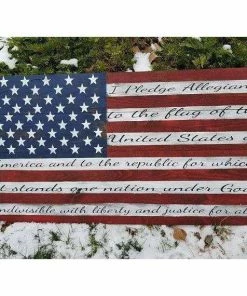Prairiecustomcreate American Flag With Pledge Concealment Flags