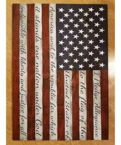 Prairiecustomcreate American Flag With Pledge Concealment Flags