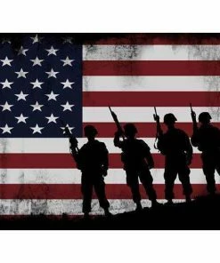 Online American Store Wall Decor & Art American Flag With Soldiers - Army Rangers- Military Art- Rustic American Flag- Patriotic Wall Art- Navy Seals- Army Wall Decor- US Marines