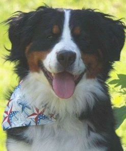 PatienceWayShop American Flag, Patriotic Dog Bandana, July 4th Dog Scarf, Red White Blue, Best Seller, Gifts For Volunteers, German Shepherd, Best Selling Pets