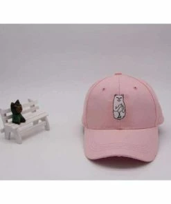 Onlineamericanstore American RIP DIP Finger Cat Embroidery Baseball Caps Men Women Fashion Cotton Hip-Hop Hat Accessories