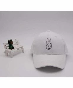 Onlineamericanstore American RIP DIP Finger Cat Embroidery Baseball Caps Men Women Fashion Cotton Hip-Hop Hat Accessories
