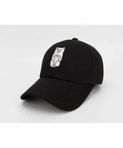 Onlineamericanstore American RIP DIP Finger Cat Embroidery Baseball Caps Men Women Fashion Cotton Hip-Hop Hat Accessories