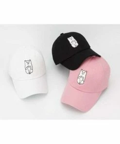 Onlineamericanstore American RIP DIP Finger Cat Embroidery Baseball Caps Men Women Fashion Cotton Hip-Hop Hat Accessories