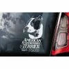 Stickerinternational Pets American Staffordshire Terrier On Board - Car Window Sticker - Staffie Staffy Bull Dog Sign Decal Gift - V13