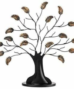 Wall Decor & Art Americanflat Bronze Family Tree Frame With 6 Hanging Picture Frames Each Sized 2" X 3" With Adjustable Ribbon Tassels