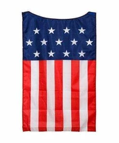 Online American Store AMNPOLEN American Flag Costume Cape USA Patriotic Flag Cloak For Adult Men Women Child Clothing Accessories