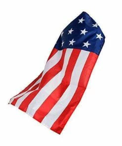 Online American Store AMNPOLEN American Flag Costume Cape USA Patriotic Flag Cloak For Adult Men Women Child Clothing Accessories