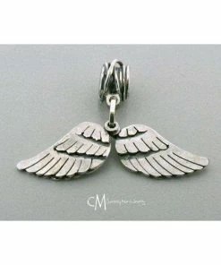 Courtneymariejewelry Angel Wing Necklace - Sterling Silver Angel Wing Jewelry - Memorial Necklace - Gaurdian Angel - Memorial Gift Accessories