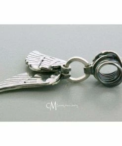 Courtneymariejewelry Angel Wing Necklace - Sterling Silver Angel Wing Jewelry - Memorial Necklace - Gaurdian Angel - Memorial Gift Accessories