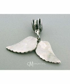 Courtneymariejewelry Angel Wing Necklace - Sterling Silver Angel Wing Jewelry - Memorial Necklace - Gaurdian Angel - Memorial Gift Accessories