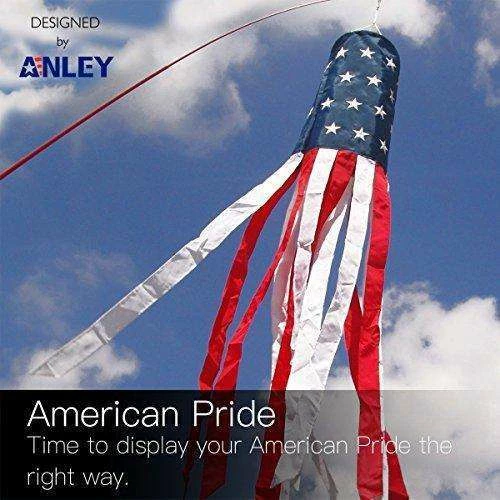 Online American Store Anley 40 Inch American US Flag Windsock, Stars & Stripes USA Patriotic Decorations - Embroidered Stars And Fade Resistant - 3.3 Feet 10 Online American Store Anley 40 Inch American US Flag Windsock, Stars & Stripes USA Patriotic Decorations - Embroidered Stars And Fade Resistant - 3.3 Feet