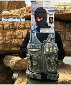 Philharmonic City Store Army Combat Tactical Vest Military Protective Airsoft Camouflage Molle Vest CS Clip Vests Clothes Accessories Military Clothing & Accessories