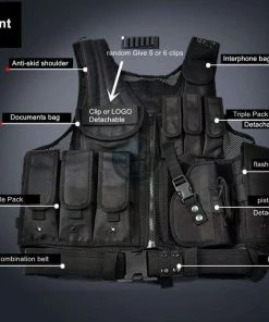 Philharmonic City Store Army Combat Tactical Vest Military Protective Airsoft Camouflage Molle Vest CS Clip Vests Clothes Accessories Military Clothing & Accessories
