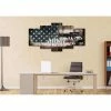 Online American Store Army Strong Quote On American Flag With Soldiers - Army Rangers- Military Art- Navy Seals- Army Wall Decor- US Marines-