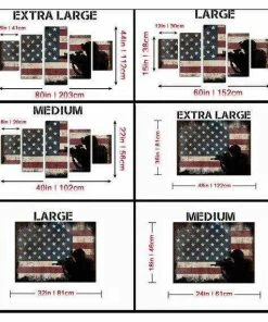 Online American Store Army Strong Quote On American Flag With Soldiers - Army Rangers- Military Art- Navy Seals- Army Wall Decor- US Marines-