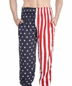 Arvilhill July 4th Men's America Flag Casual Pants Mens Clothing