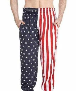Arvilhill July 4th Men's America Flag Casual Pants Mens Clothing