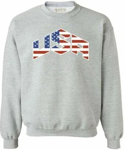 Awkward Styles Mens Clothing Awkwardstyles USA Flag Crewneck 4th July Independence Day Sweatshirt + Bookmark