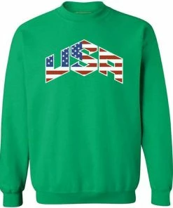 Awkward Styles Mens Clothing Awkwardstyles USA Flag Crewneck 4th July Independence Day Sweatshirt + Bookmark