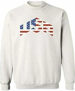 Awkward Styles Mens Clothing Awkwardstyles USA Flag Crewneck 4th July Independence Day Sweatshirt + Bookmark