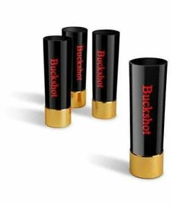 Barbuzzo 50 Caliber Shot Glass - Set Of 2 Shot Glasses Shaped Like Bullet Casings - Step Up To The Bar, Line 'Em Up, And Take Your Best Shot - Great Addition To The Mancave - Each Shot Holds 2-Ounces Casual Glasses