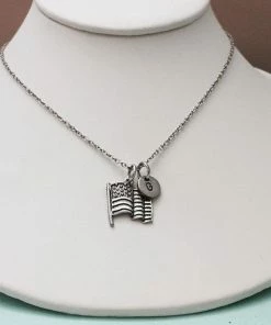 Toodaughters Clothing Accessories Best Friend Necklace, American Flag Necklace, Flag Charm, Bff Necklace, Friendship, Sister Necklace, Friends, Personalized, Initial Charm 9 Toodaughters Clothing Accessories Best Friend Necklace, American Flag Necklace, Flag Charm, Bff Necklace, Friendship, Sister Necklace, Friends, Personalized, Initial Charm