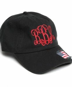 PeppermintTwistShop Black Monogram Baseball Hat-Monogram Baseball Cap-Patriotic Hat-Military Gift-American Flag Hat-4th Of July Baseball Cap-Bridesmaid Gift Women Clothing 9 PeppermintTwistShop Black Monogram Baseball Hat-Monogram Baseball Cap-Patriotic Hat-Military Gift-American Flag Hat-4th Of July Baseball Cap-Bridesmaid Gift Women Clothing