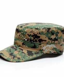 The American Store Military Clothing & Accessories Blank Plain Camo Fitted Hats Mens Army Military Camo Caps Baseball Desert Digital Camouflage Cap Women Soldier Hat