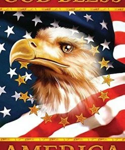 Briarwood Lane God Bless America Eagle Garden Flag Patriotic 4th Of July 12.5" X 18" Wall Decor & Art