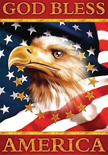 Briarwood Lane God Bless America Eagle Garden Flag Patriotic 4th Of July 12.5" X 18" Wall Decor & Art 4 Briarwood Lane God Bless America Eagle Garden Flag Patriotic 4th Of July 12.5" X 18" Wall Decor & Art