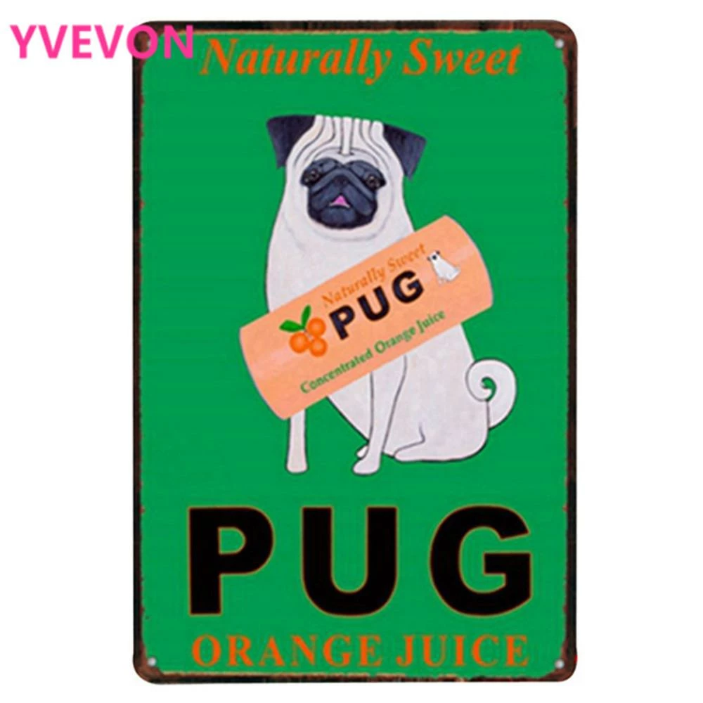 Yvevon Store Pets BULLDOG AND SMOKING CIGAR Metal Puppy Plaque Rustic Pet Sign For DOG Art Decor On Wall In Hotel Bar Pub School LJ6-2 20x30cm B1 8 Yvevon Store Pets BULLDOG AND SMOKING CIGAR Metal Puppy Plaque Rustic Pet Sign For DOG Art Decor On Wall In Hotel Bar Pub School LJ6-2 20x30cm B1