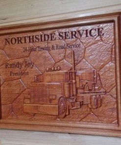 Online American Store Business Sign: Carved Wooden Signs, Personalized Wooden Signs, Tow Truck Signs, Office Signs, Custom Wood Carving, Semi Truck Sign Accessories