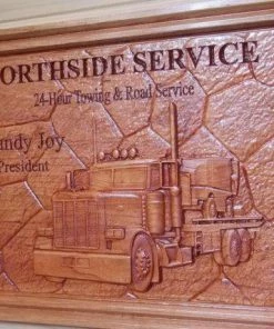 Online American Store Business Sign: Carved Wooden Signs, Personalized Wooden Signs, Tow Truck Signs, Office Signs, Custom Wood Carving, Semi Truck Sign Accessories